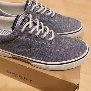 Sperry Men's Halyard CVO Sneaker 7.5 Chambray Navy NWT Memory Form